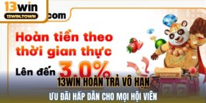 13WIN Hoàn Trả Vô Hạn - Ưu Đãi Hấp Dẫn Cho Mọi Hội Viên