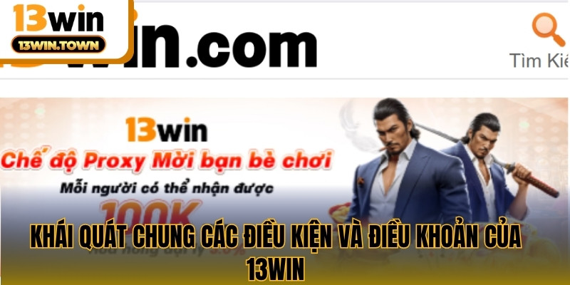 Khái quát chung các điều kiện và điều khoản của 13WIN