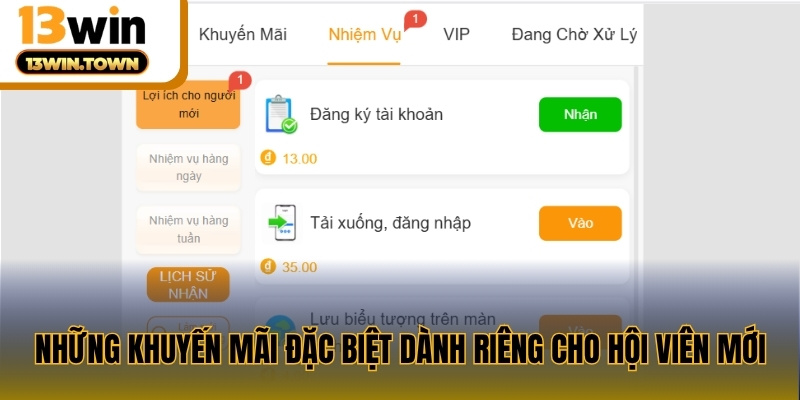 Những khuyến mãi đặc biệt dành riêng cho hội viên mới