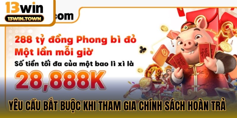 Yêu cầu bắt buộc khi tham gia chính sách hoàn trả 